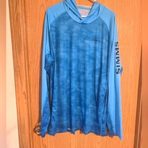 Simms Ocean Blue Performance Hoodie
